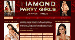 Desktop Screenshot of diamondpartygirls.com