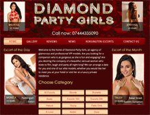 Tablet Screenshot of diamondpartygirls.com